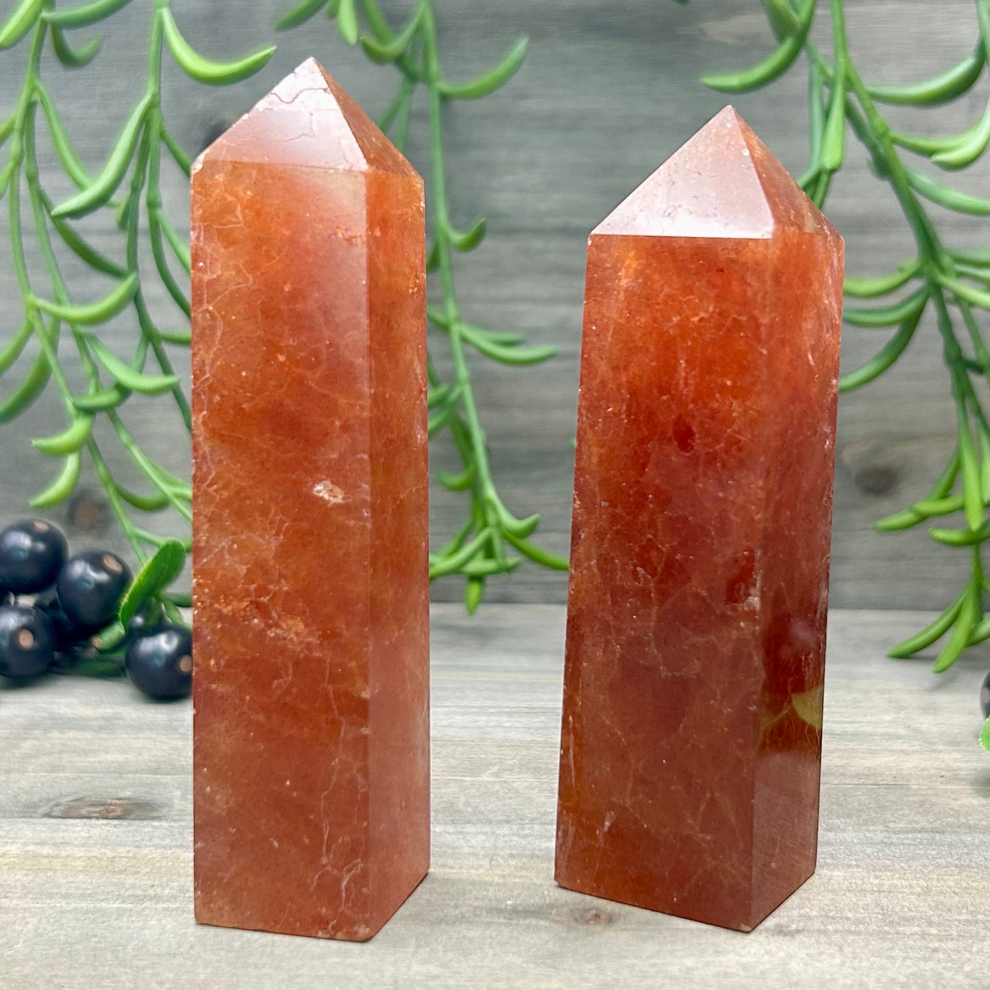 orange strawberry quartz tower