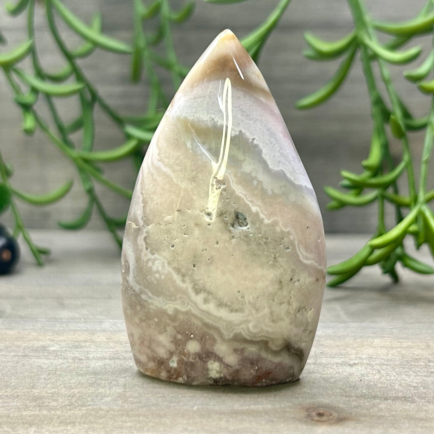 pink agate freeform