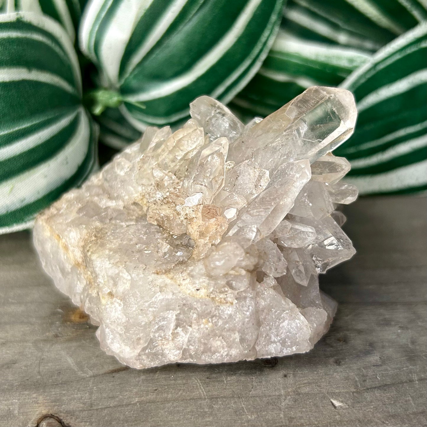 large clear quartz cluster