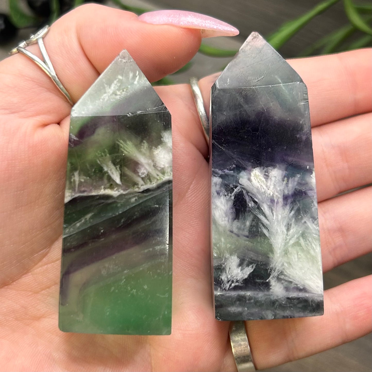 feather fluorite tower