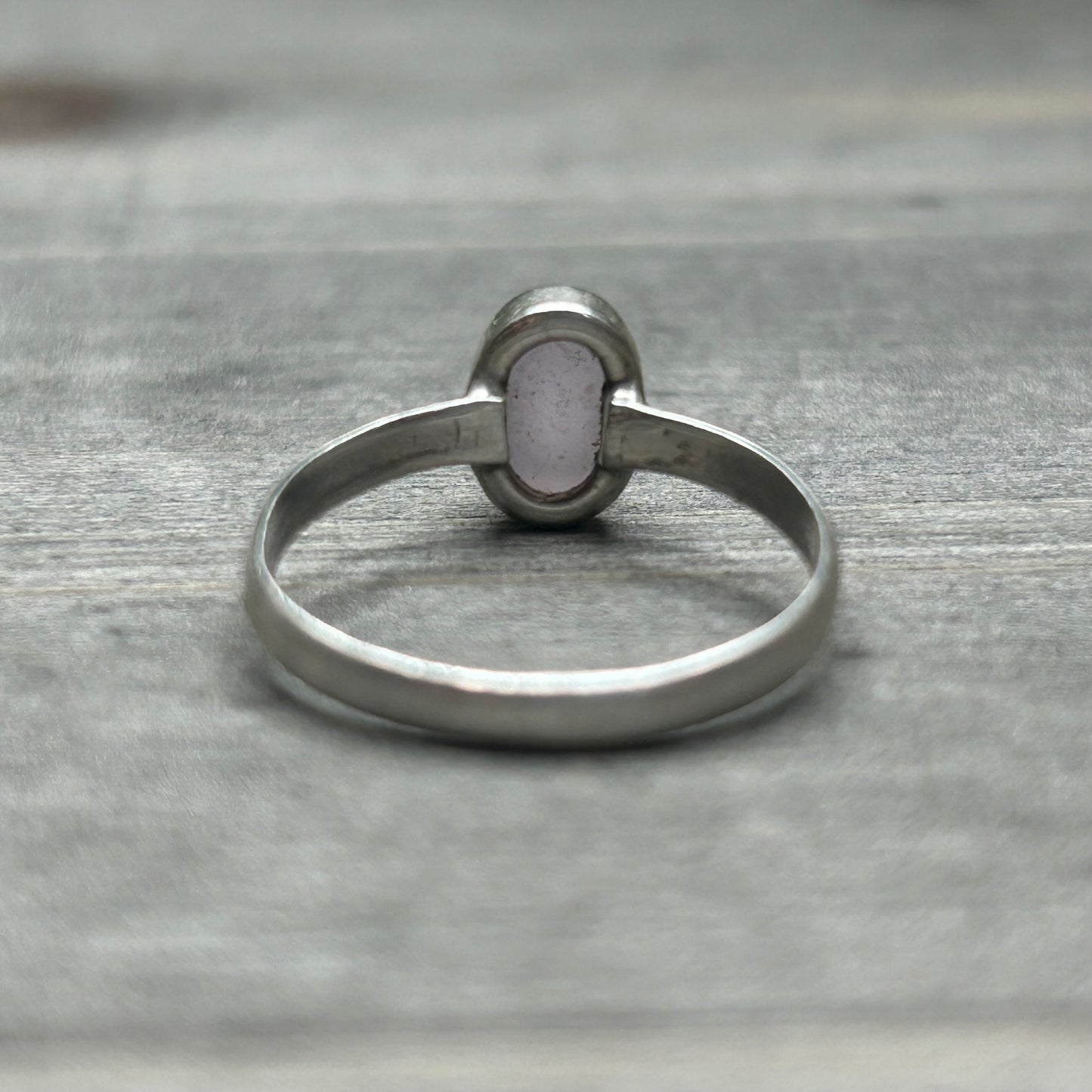 lavender fluorite ring (sz 5)