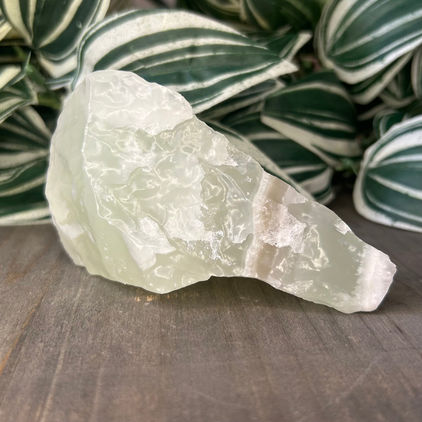 raw pistachio calcite