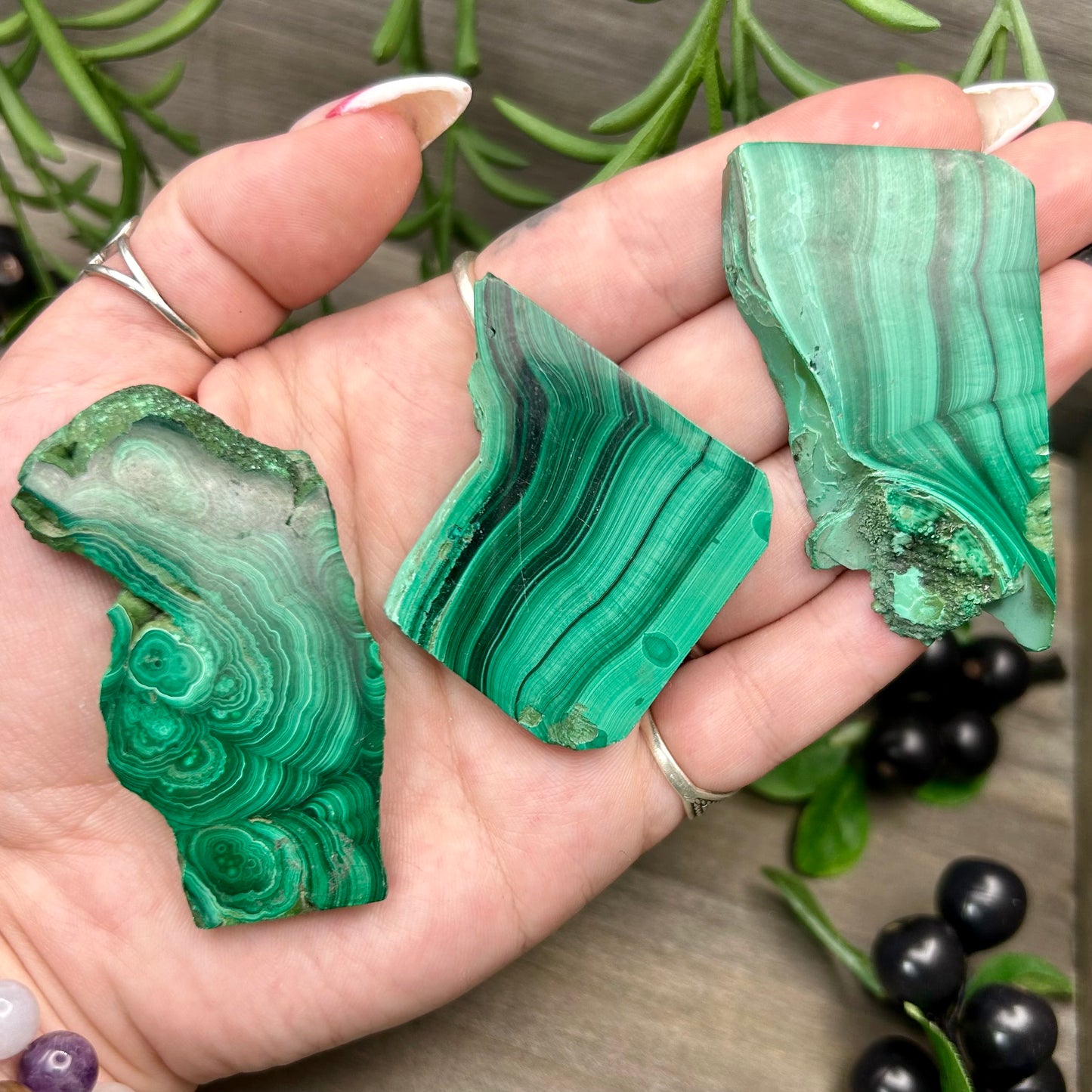 malachite slab