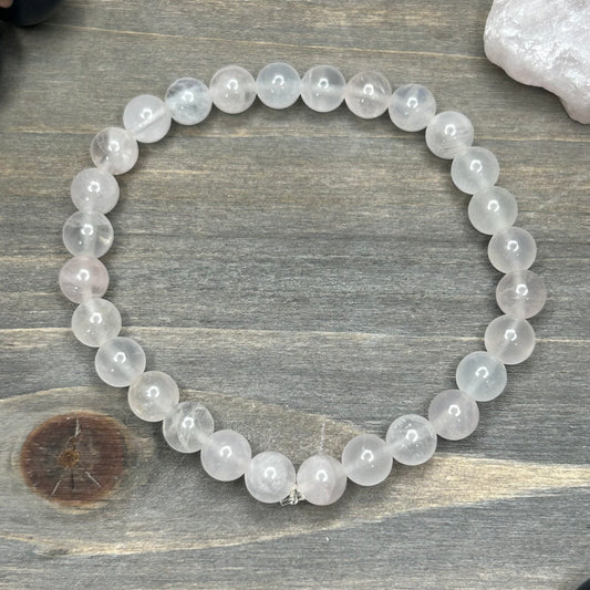rose quartz bracelet (6mm)