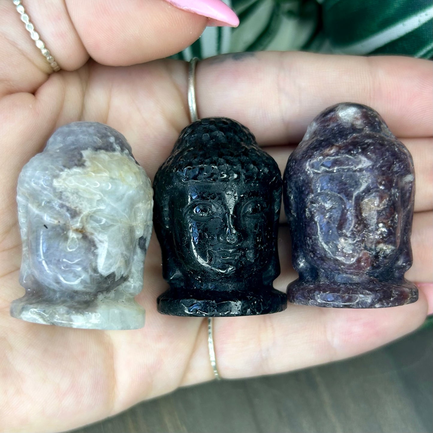 crystal buddha head