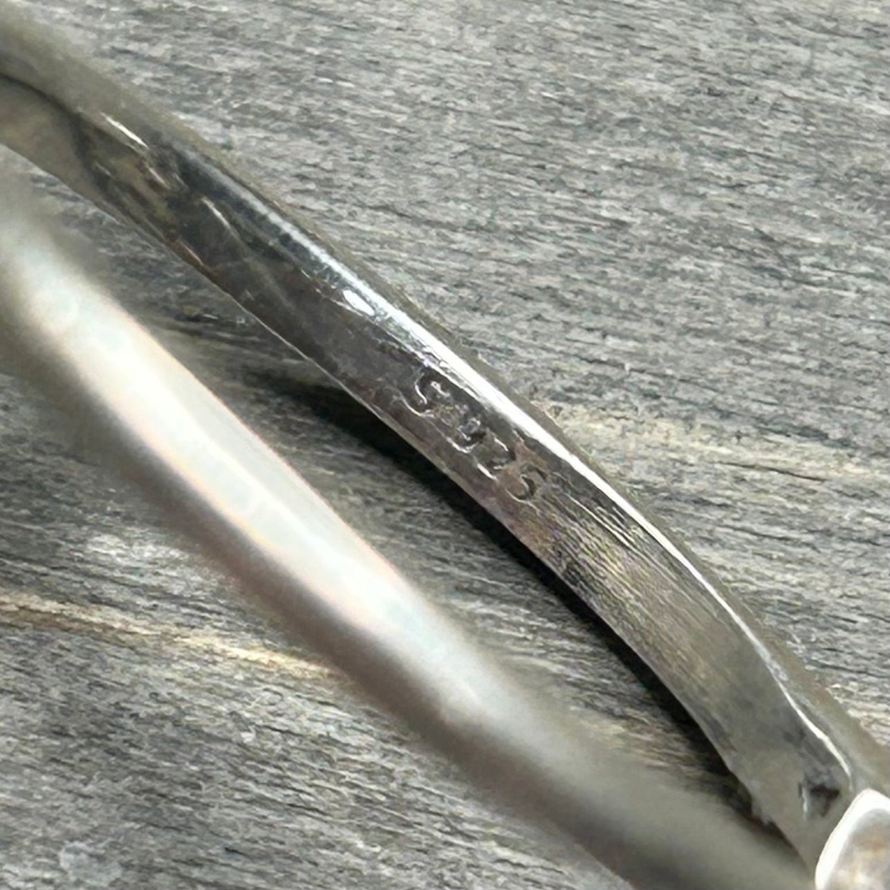 cubic zirconia moon ring (sz 6)