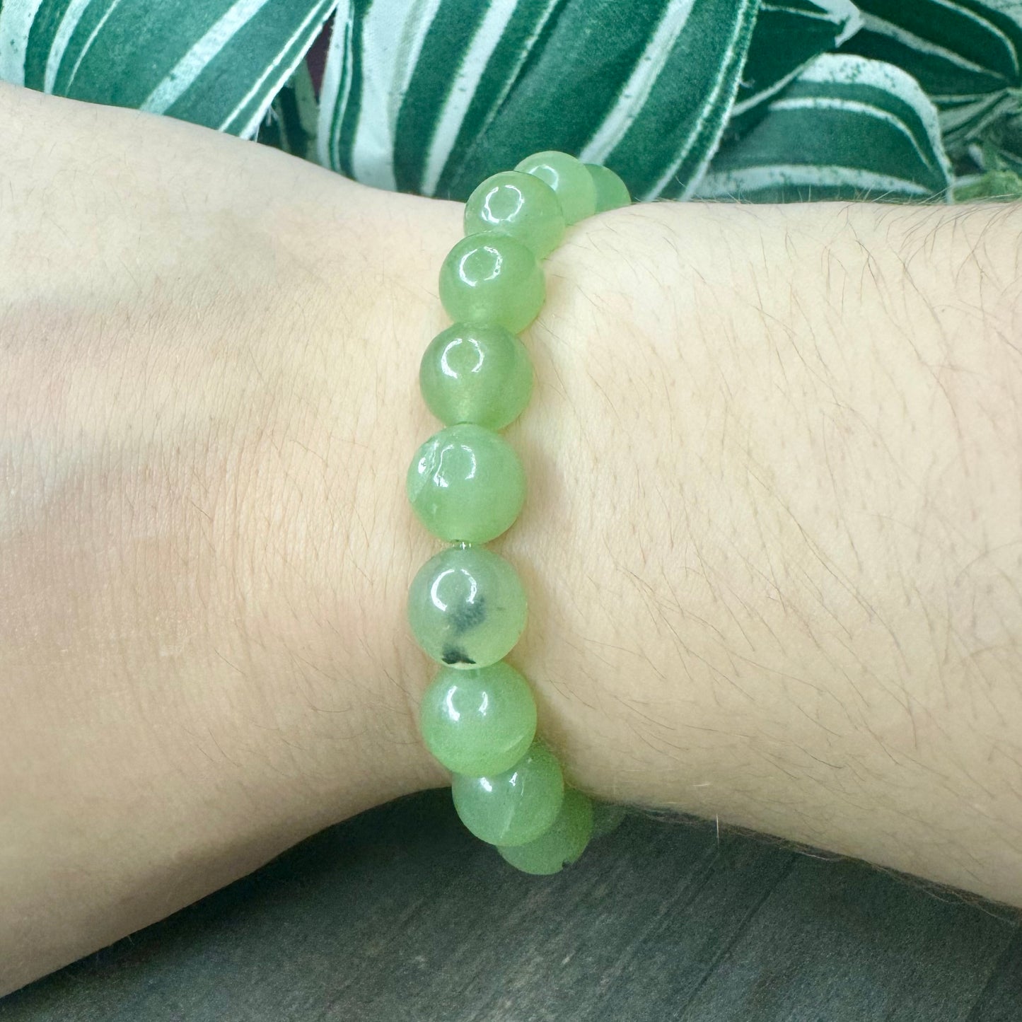 prehnite bracelet