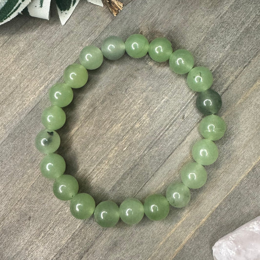 prehnite bracelet