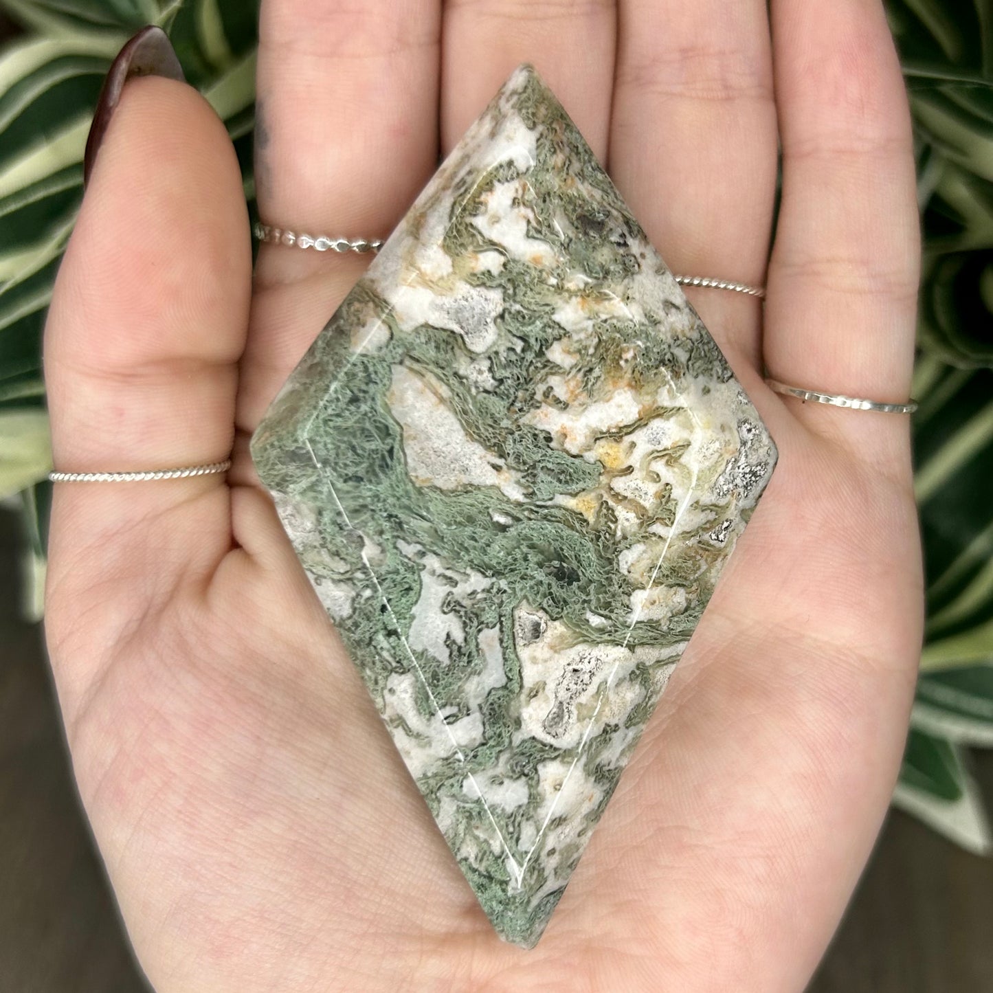 moss agate diamond