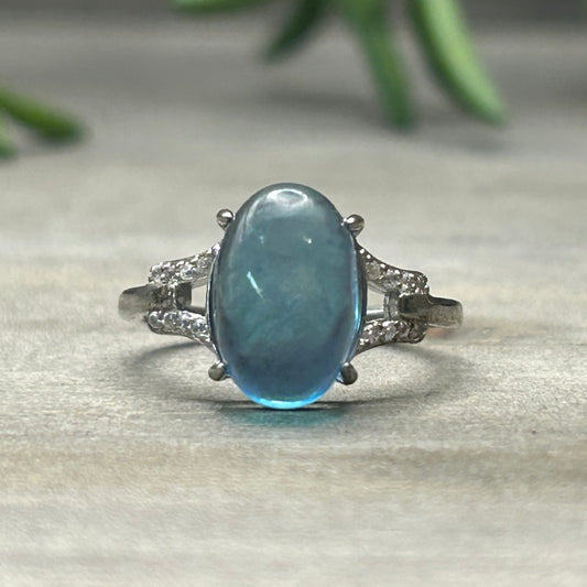 aquamarine ring (S925)