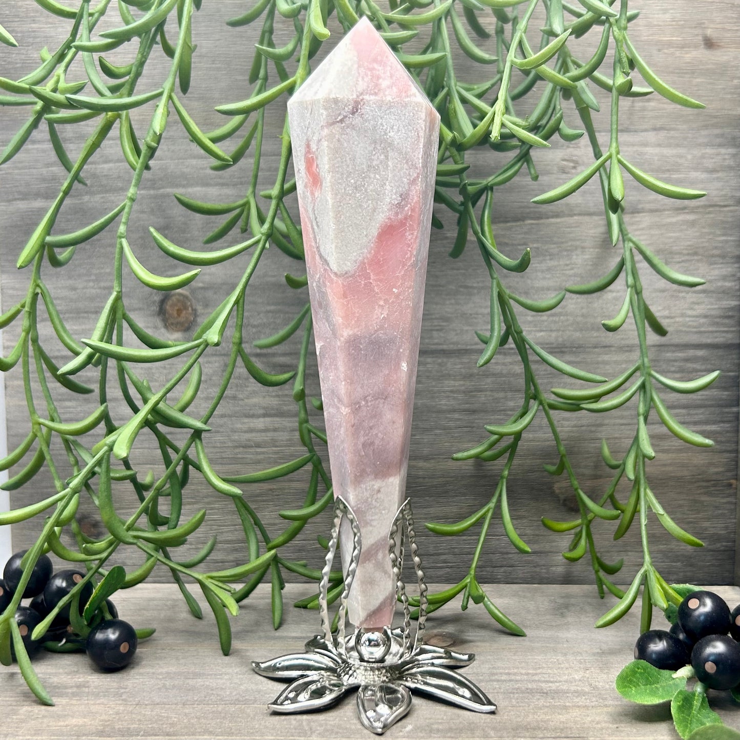 pink opal wand