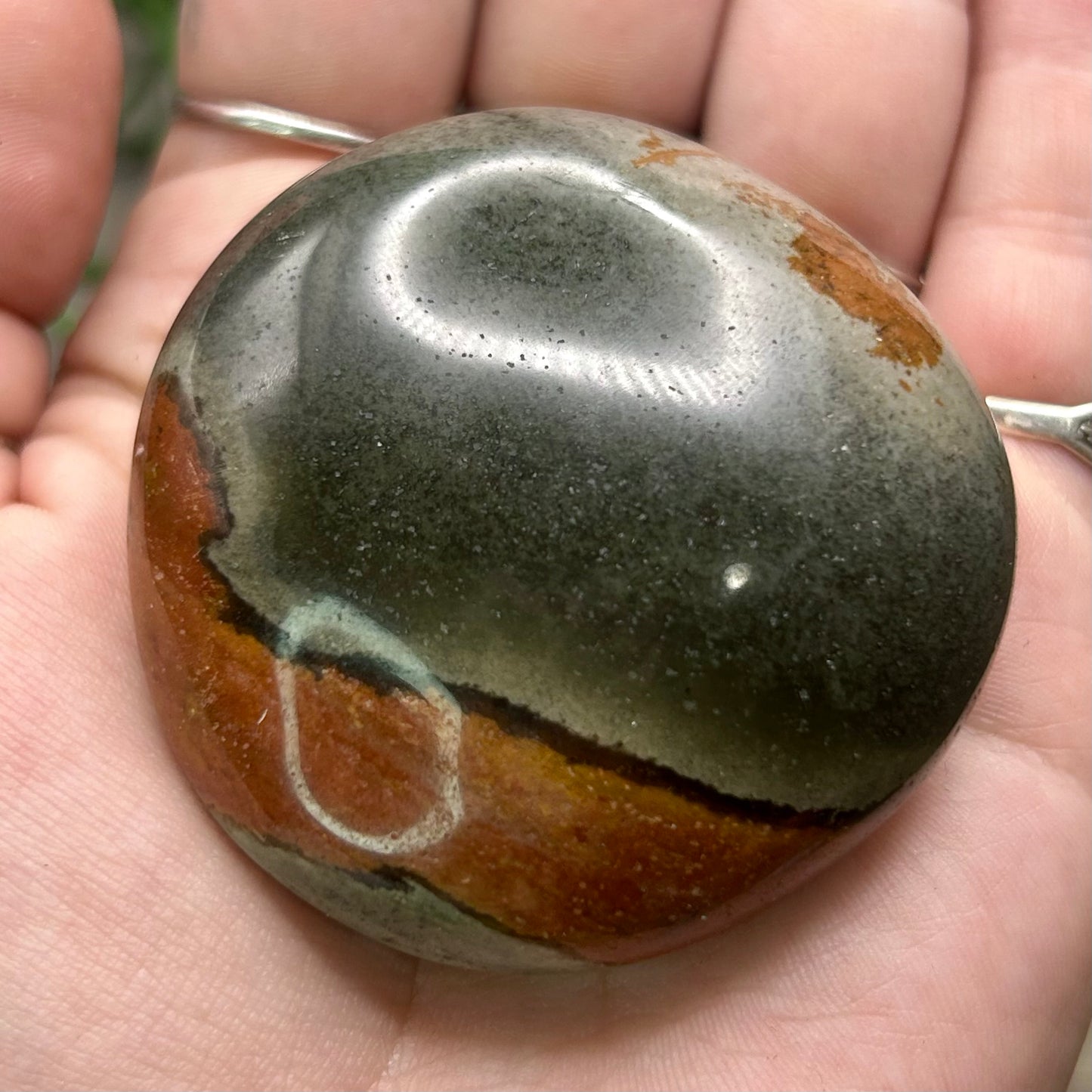 polychrome jasper palm stone