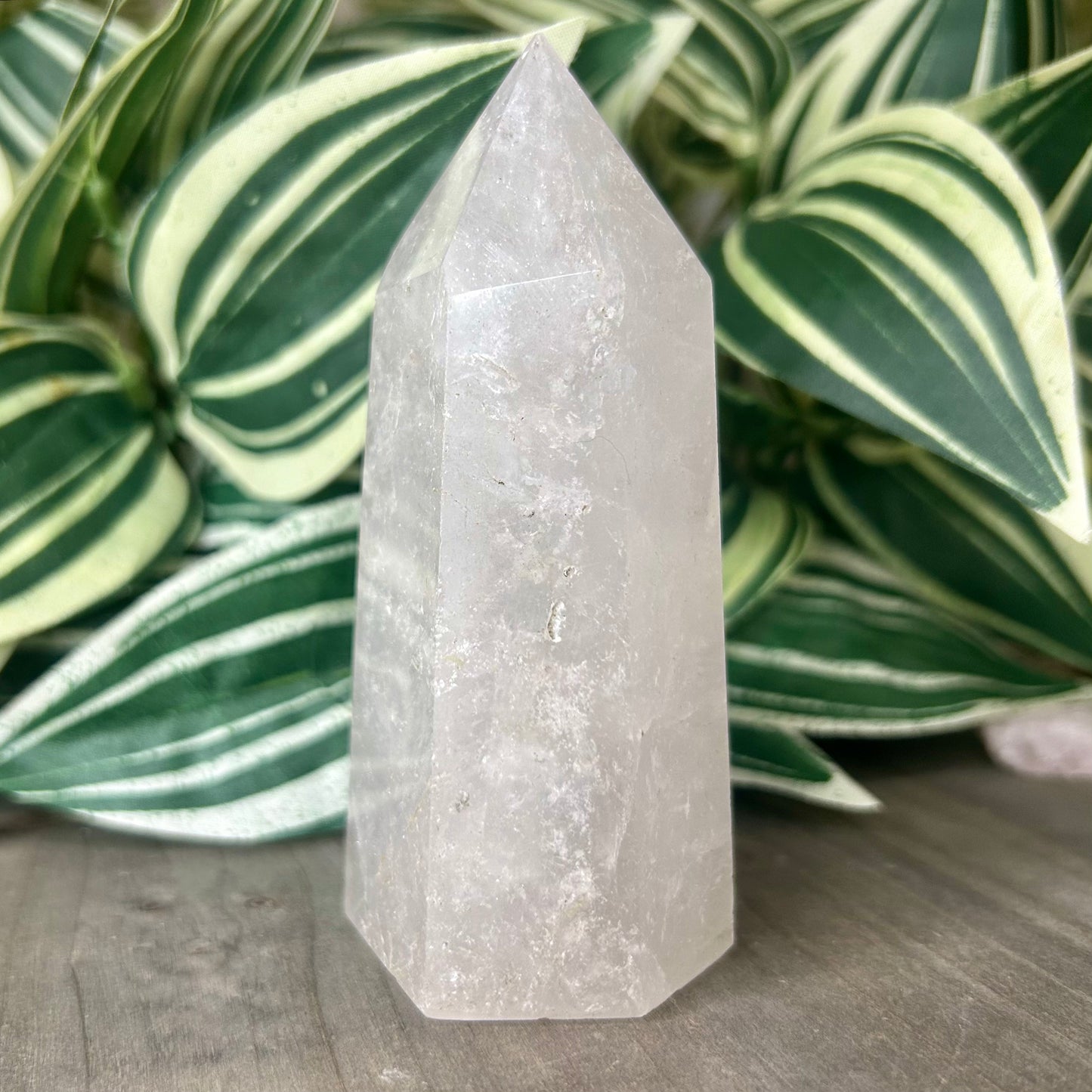 large clear quartz tower