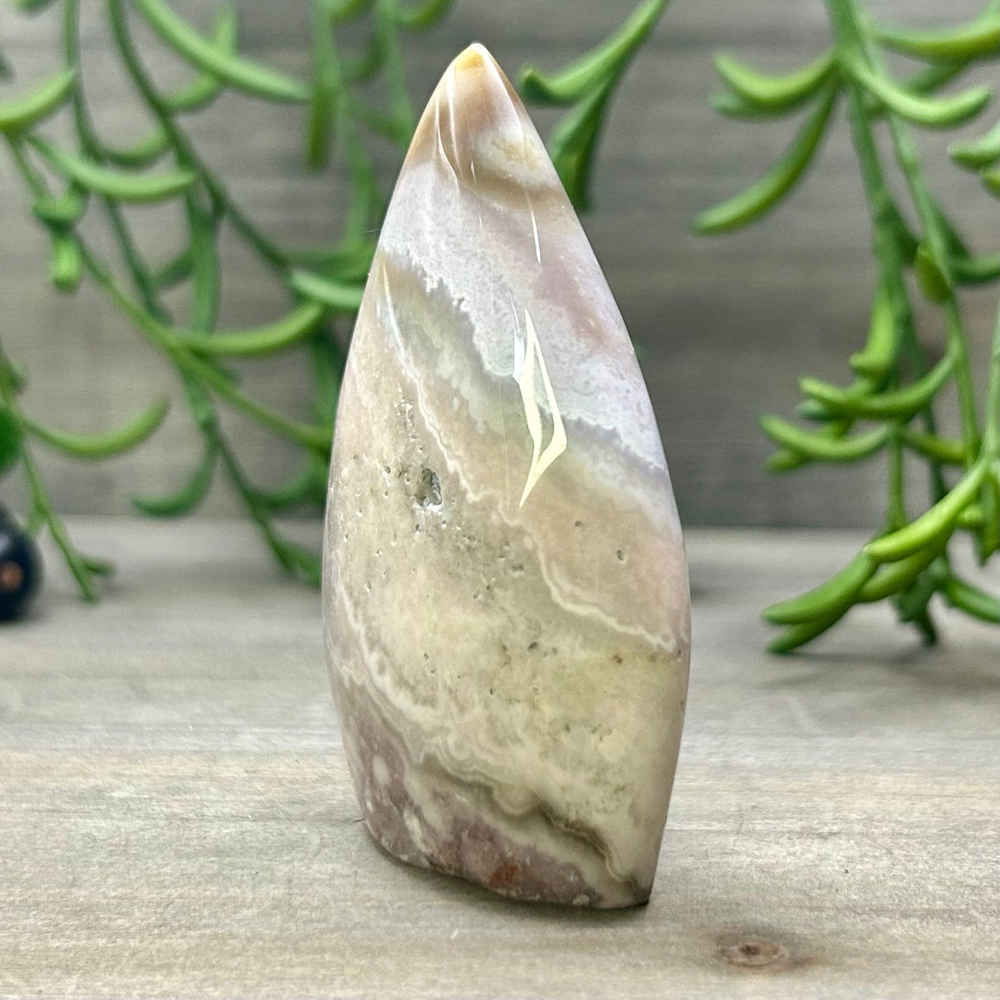 pink agate freeform