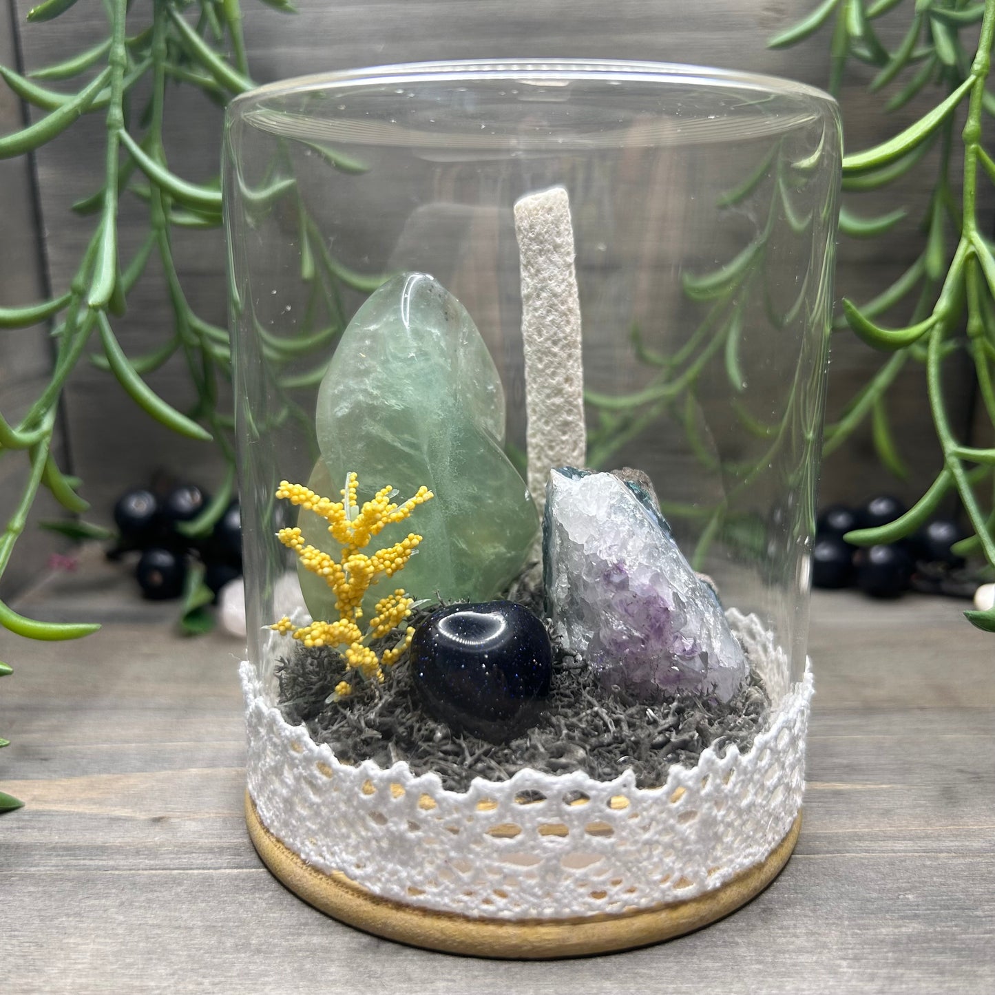 fluorite flame terrarium