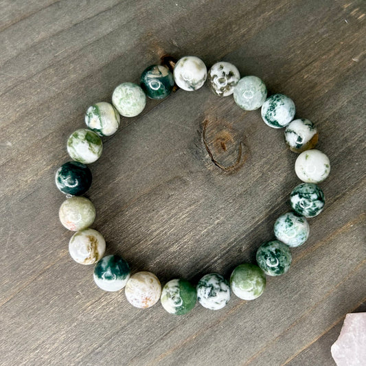 tree agate bracelet