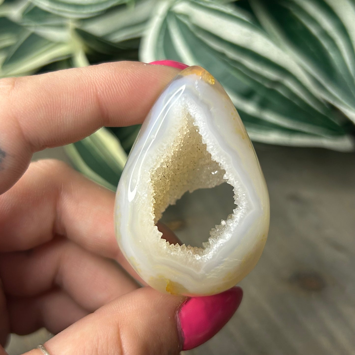 druzy agate egg