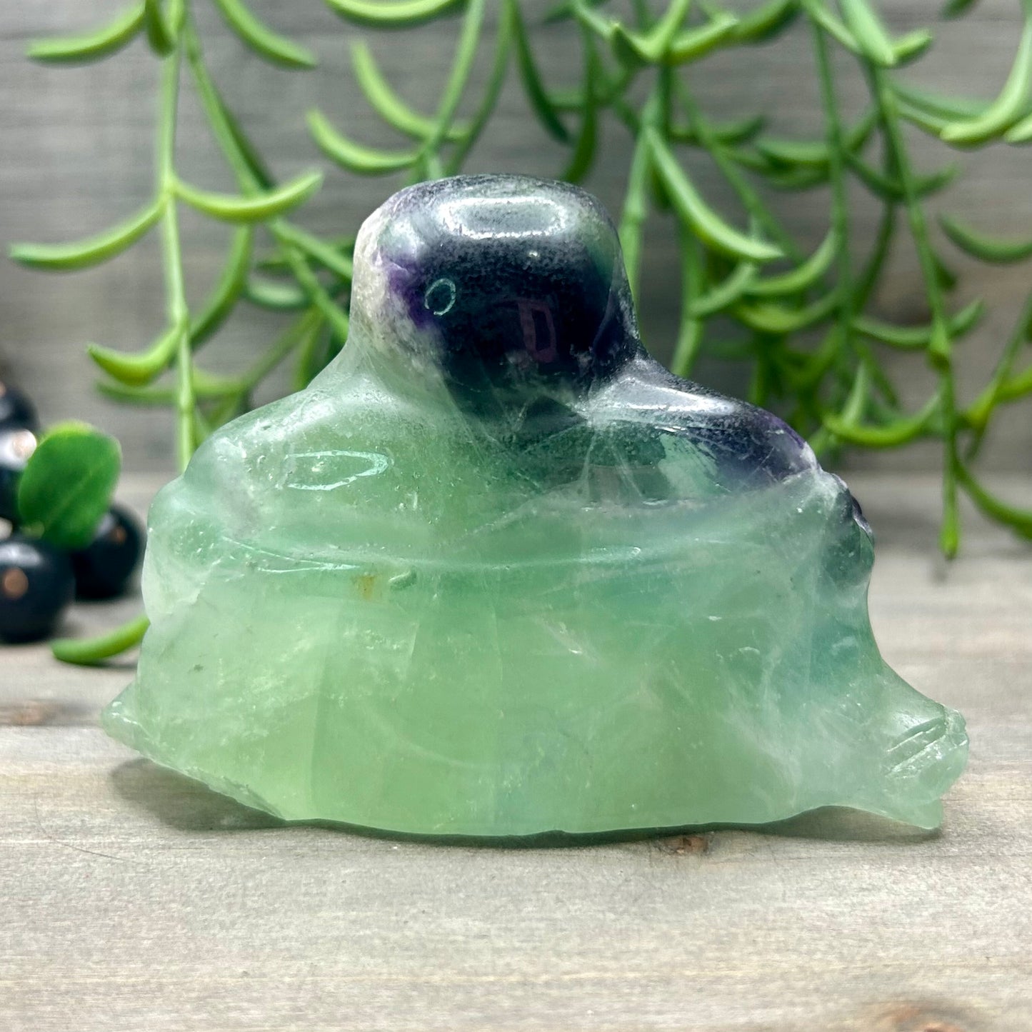 large fluorite buddha (chipped)