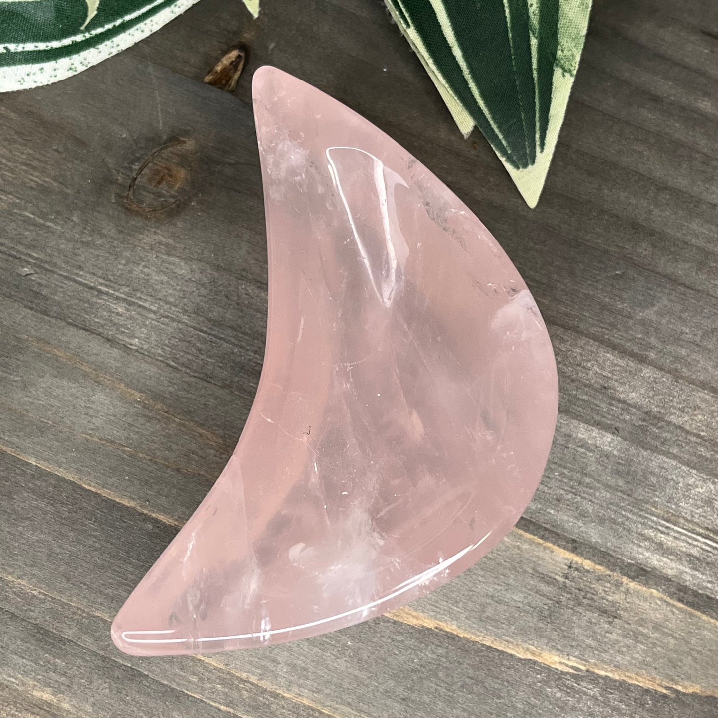 rose quartz moon bowl