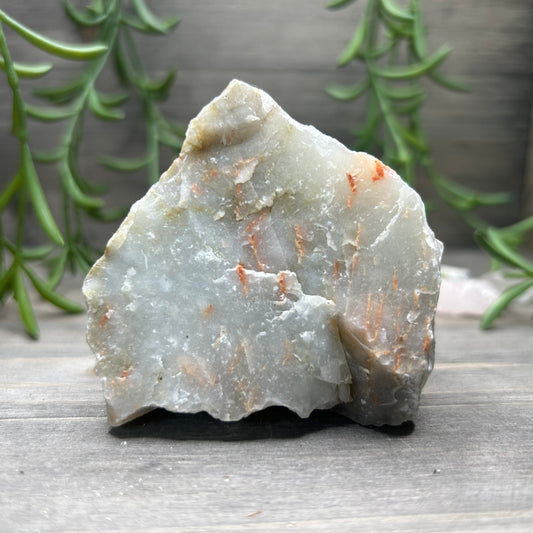 raw iron in chalcedony