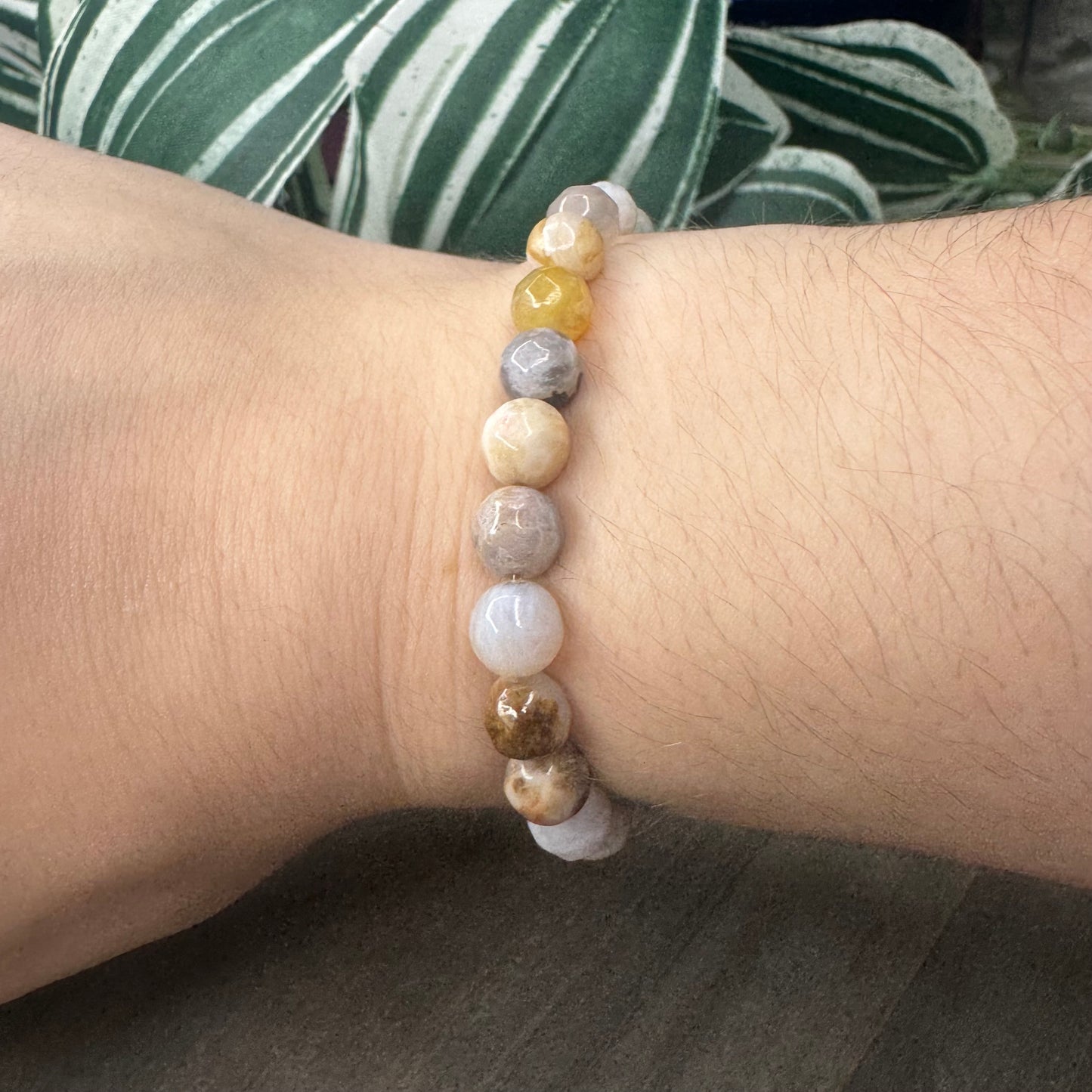 flower agate bracelet