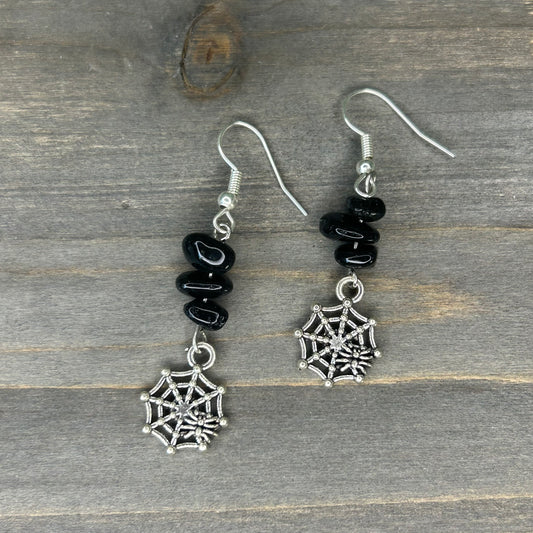 obsidian spiderweb dangles