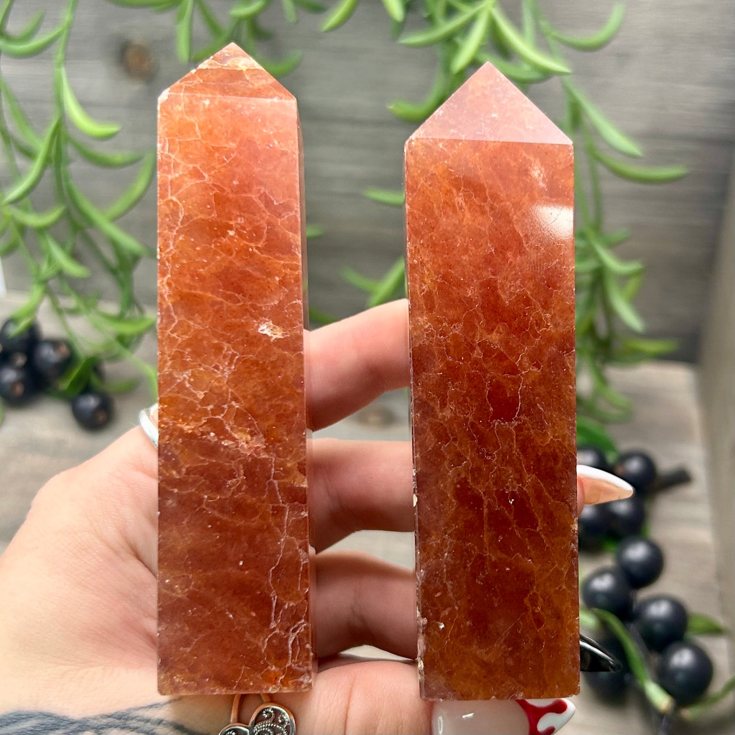 orange strawberry quartz tower