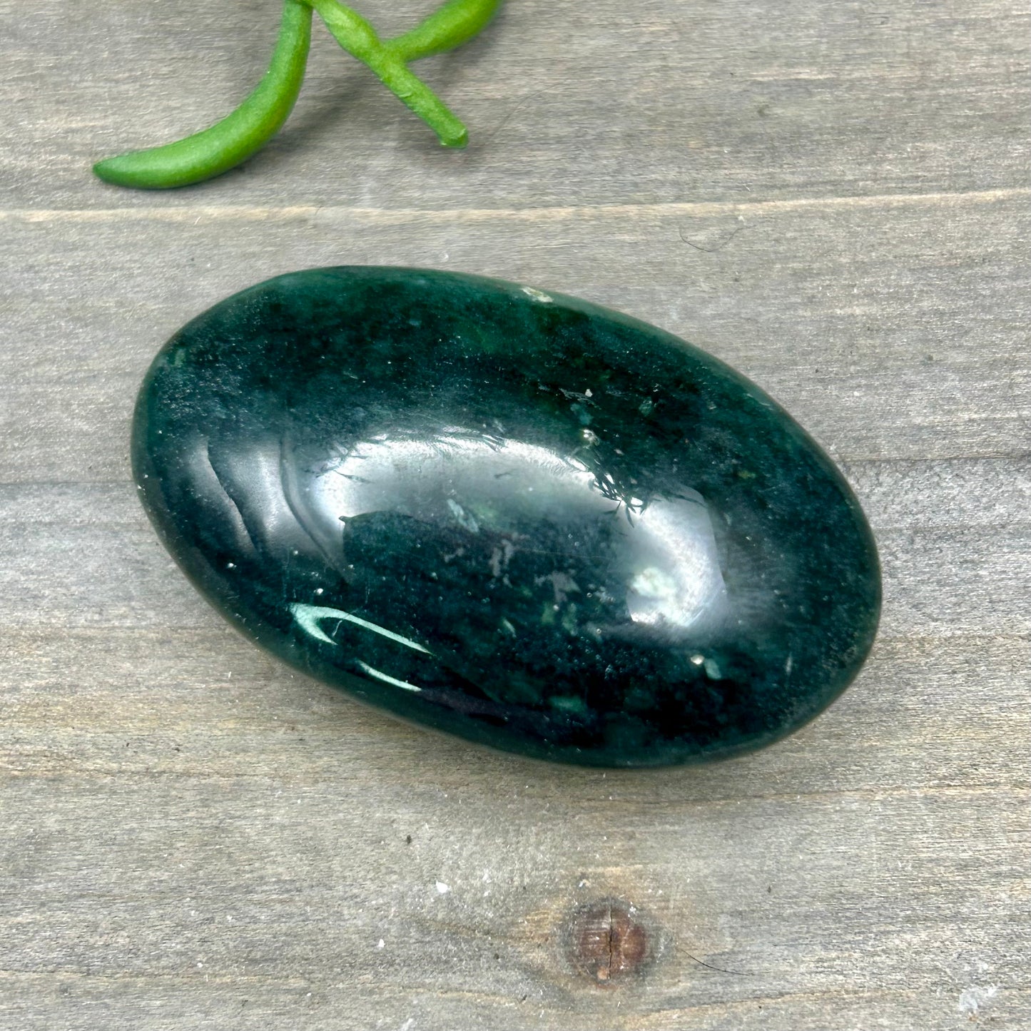 moss agate palm stone