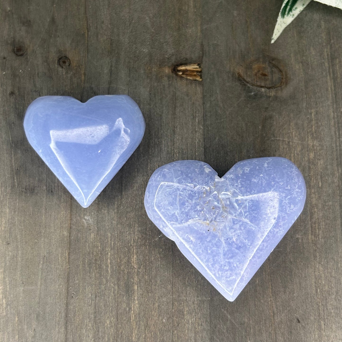 blue lace agate heart