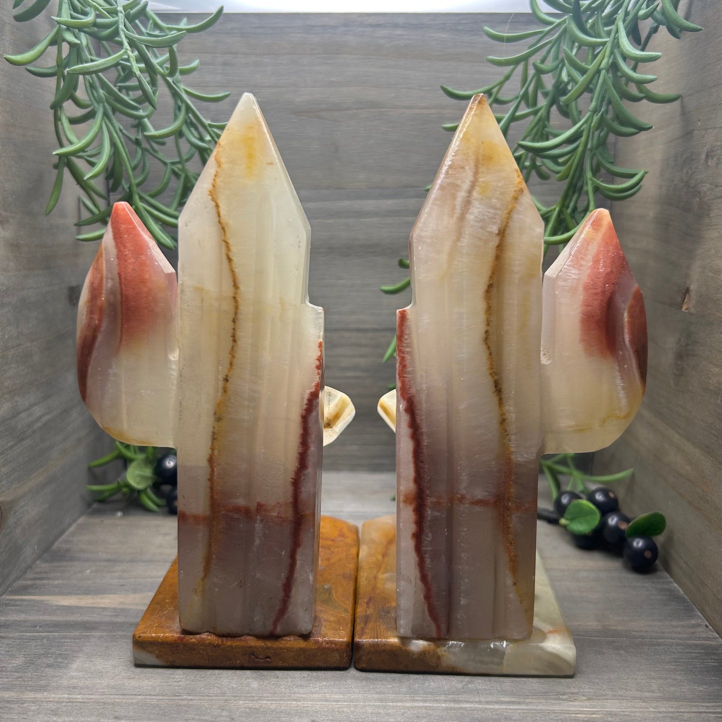 vintage onyx cowboy bookends