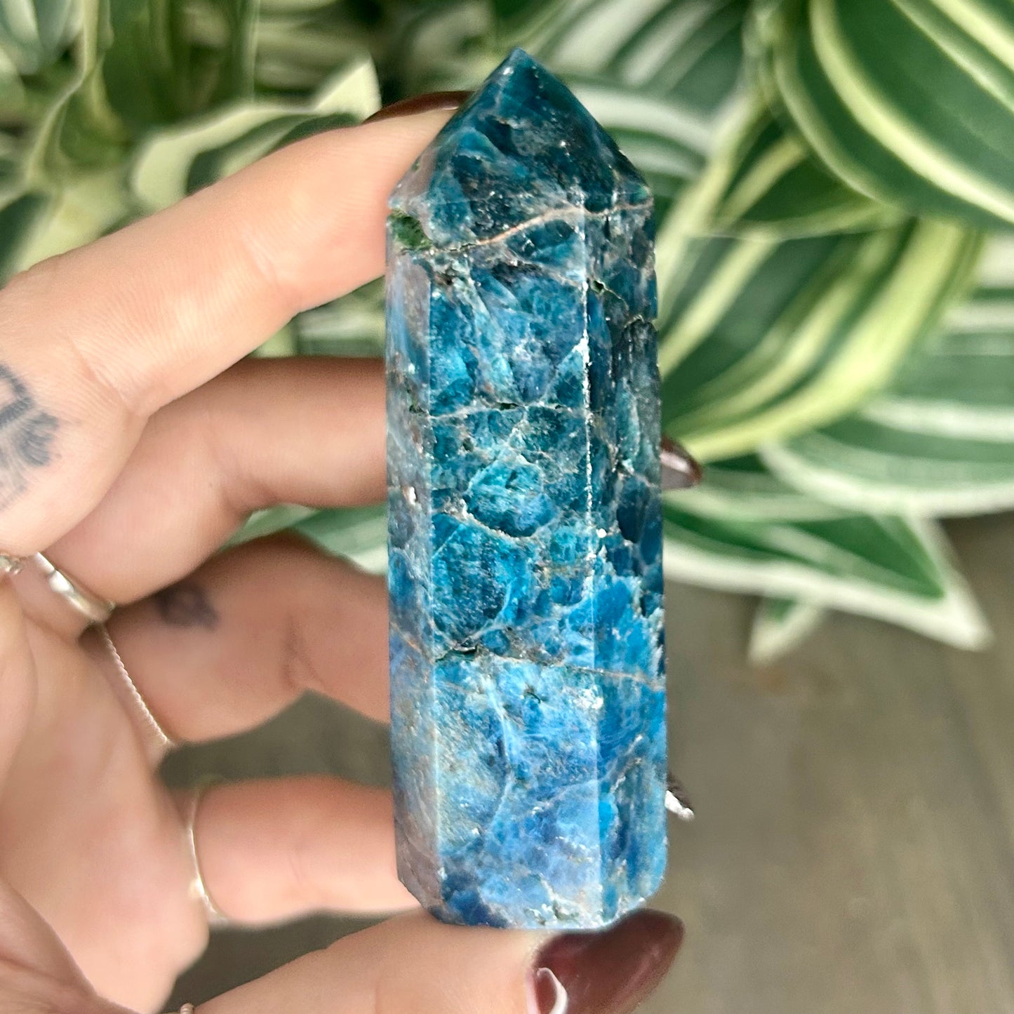 blue apatite tower