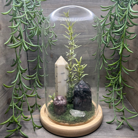 dendritic agate terrarium