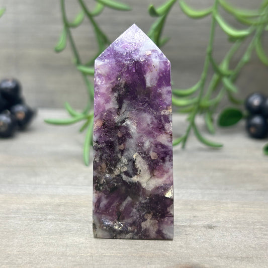 dark purple mica tower