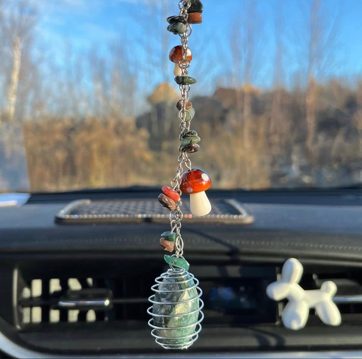 forest floor car charm