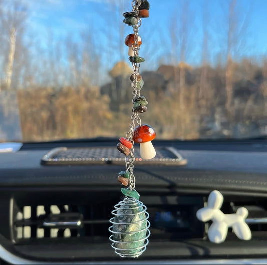 forest floor car charm