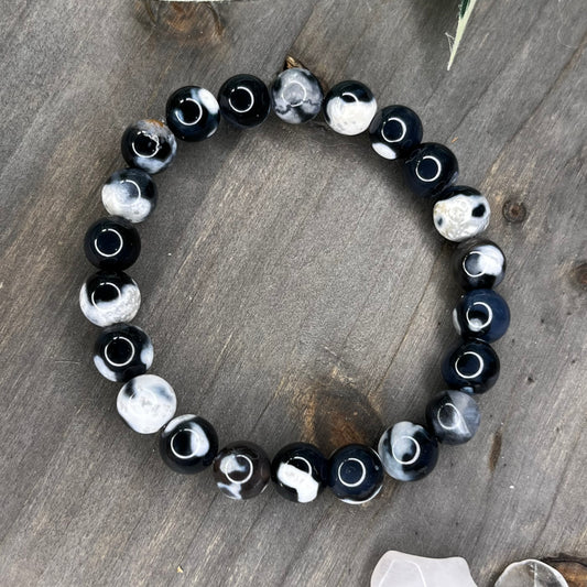 orca agate bracelet