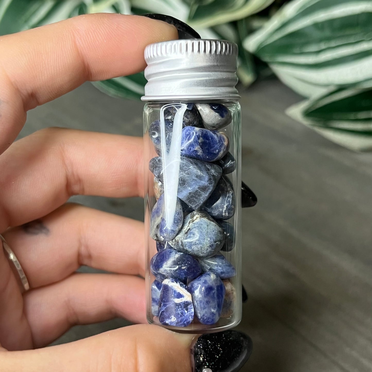 sodalite chip bottle