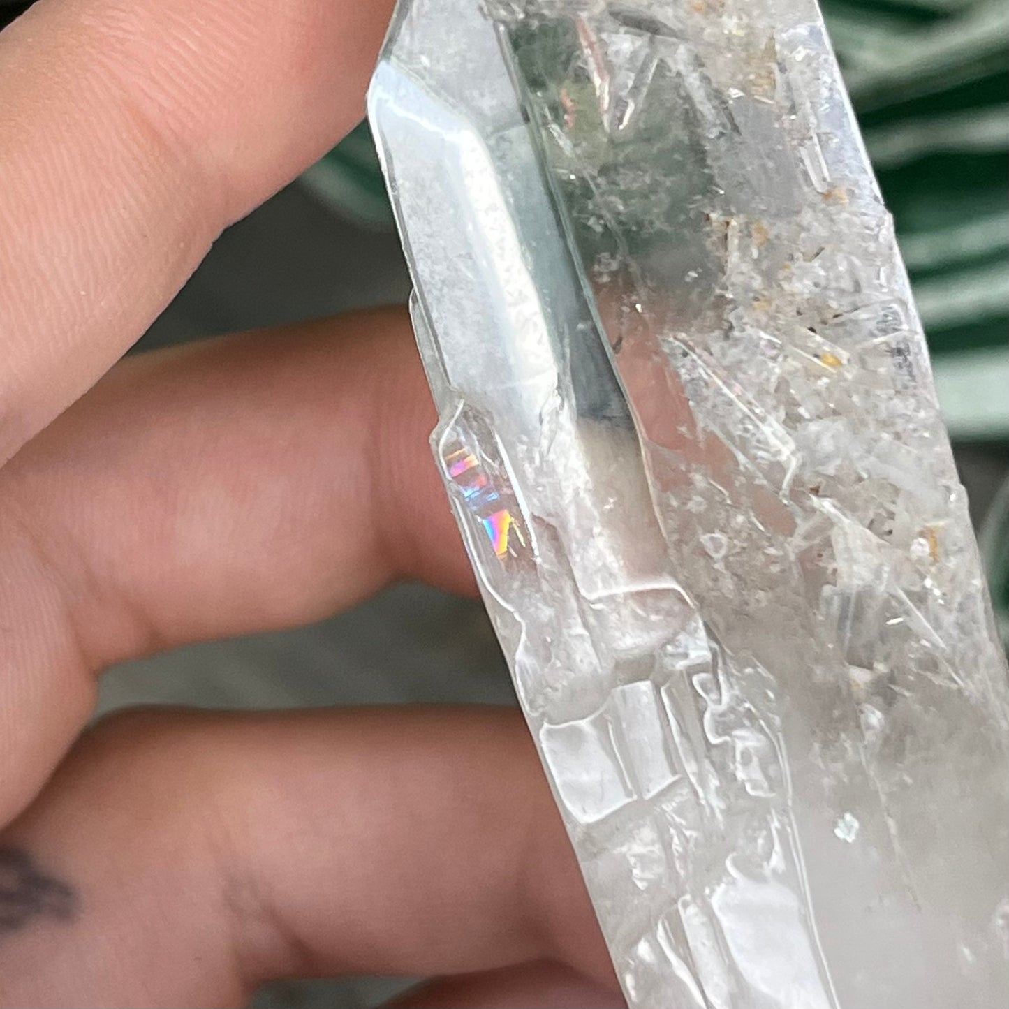 clear quartz point