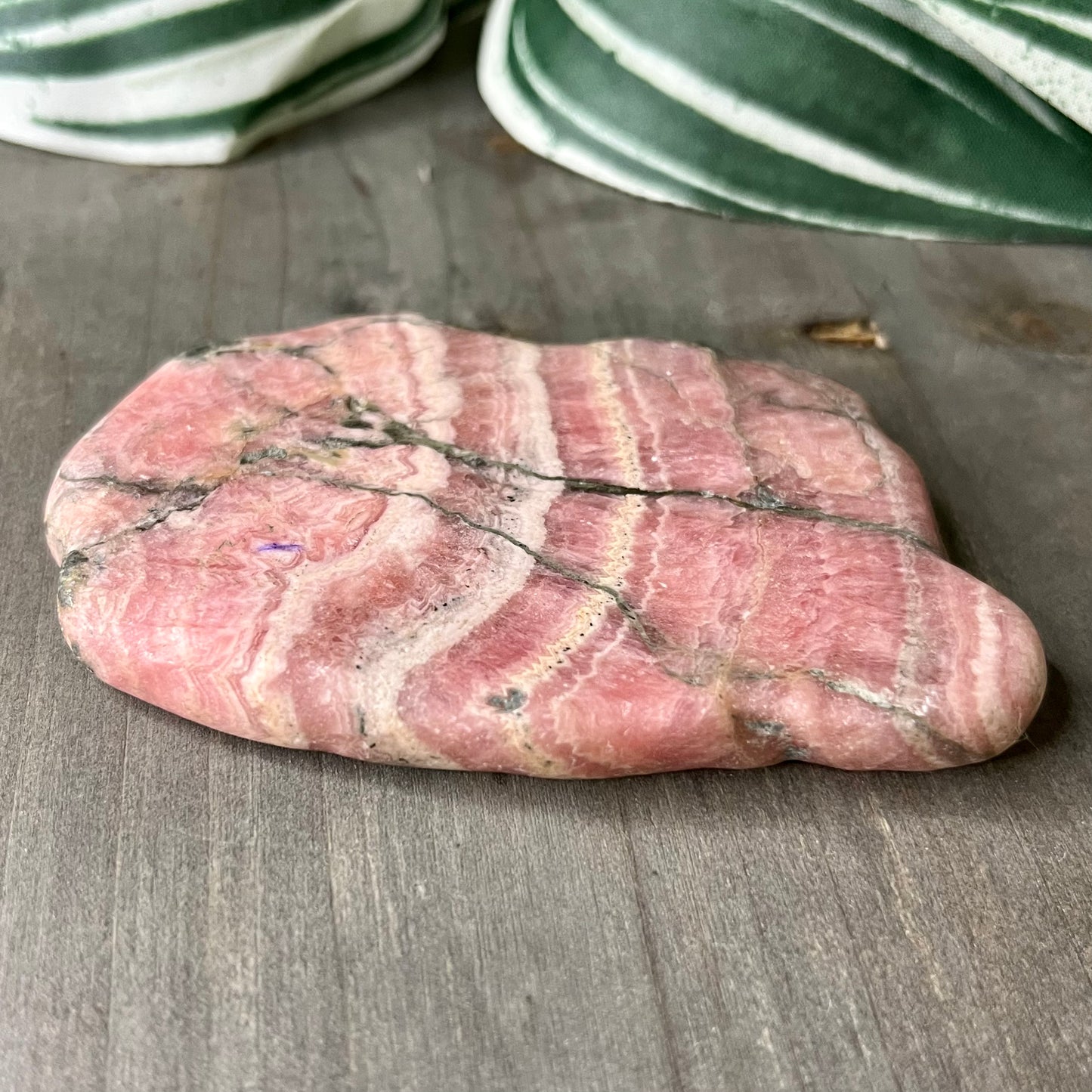 large rhodochrosite slab