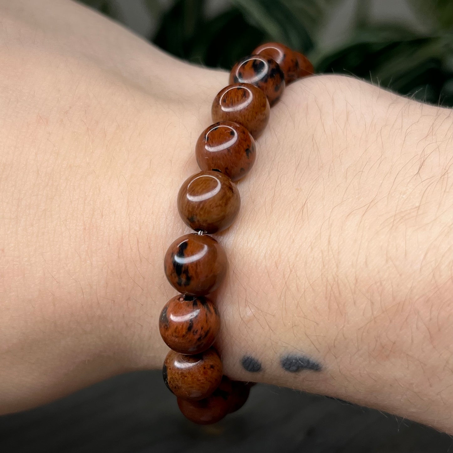 mahogany obsidian bracelet