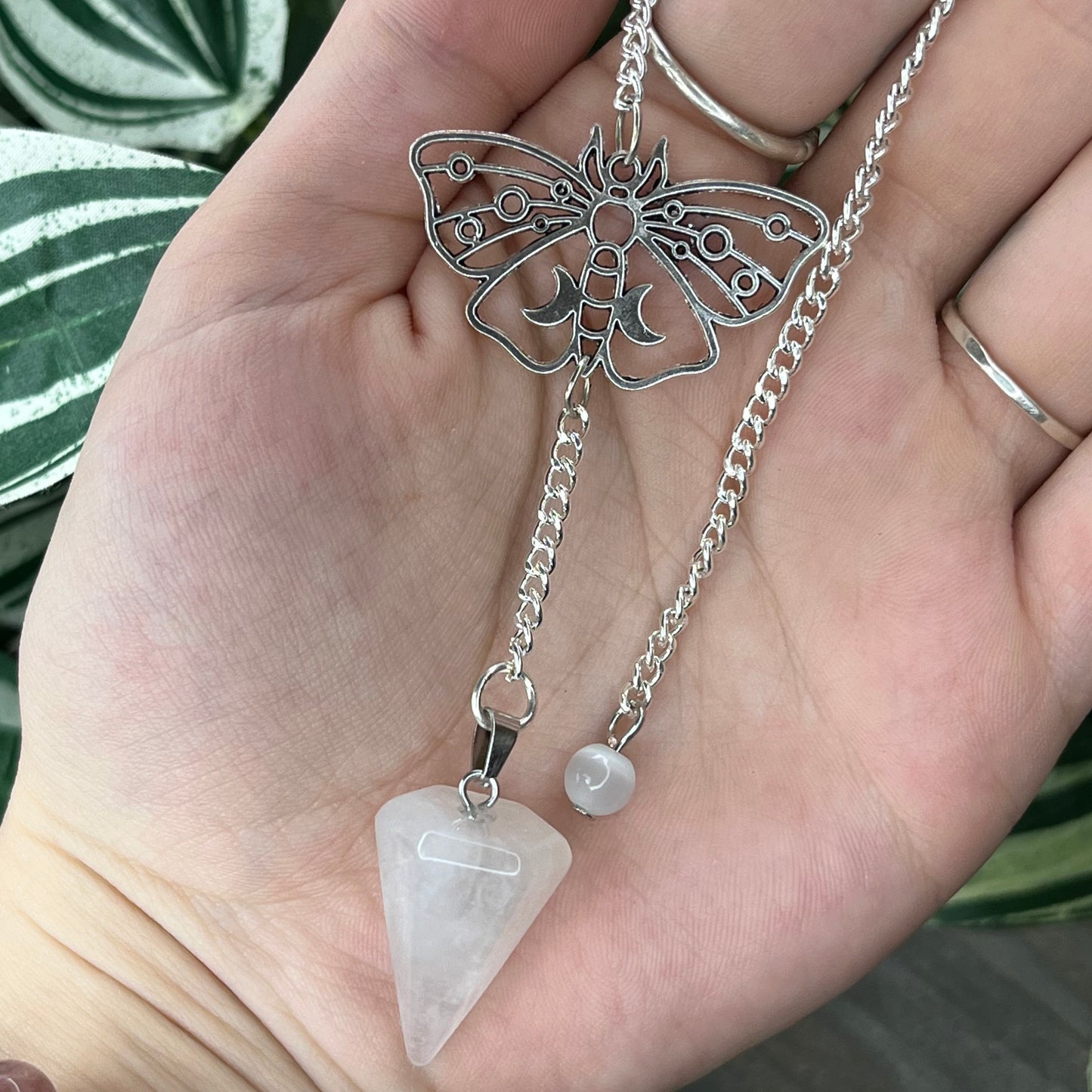 clear quartz pendulum