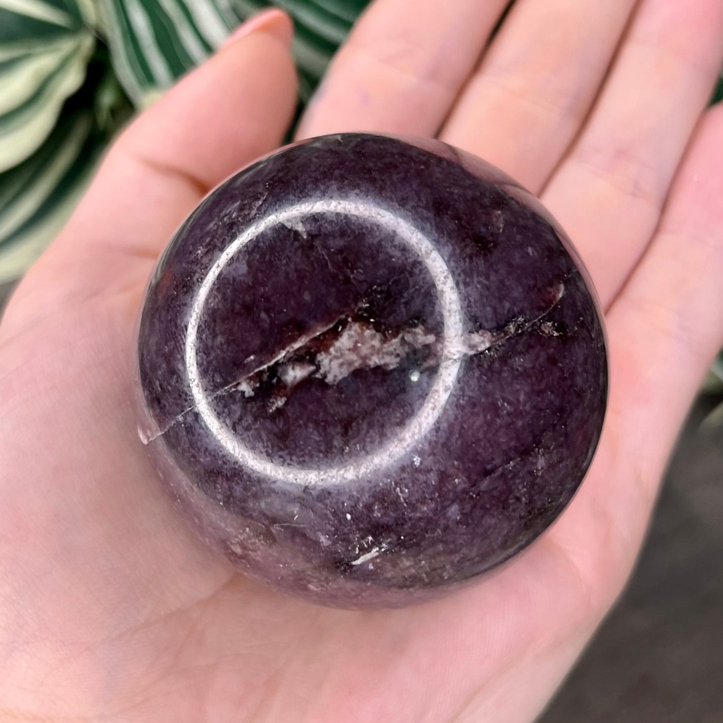 lepidolite sphere