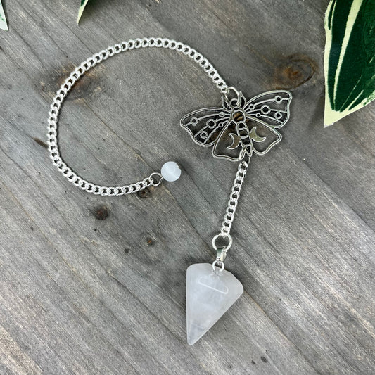 clear quartz pendulum