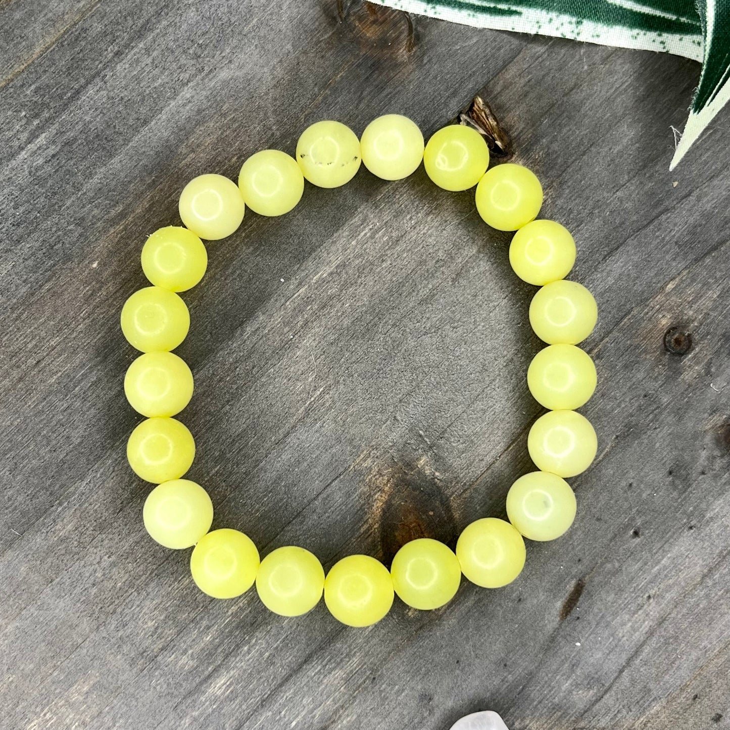 lemon jade bracelet