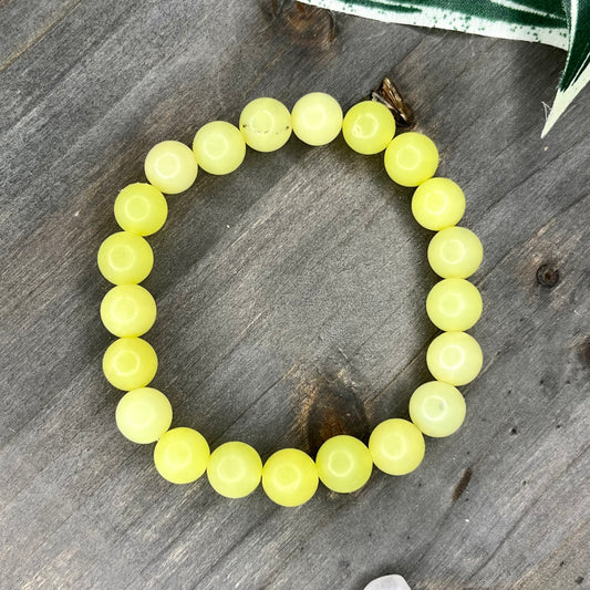 lemon jade bracelet