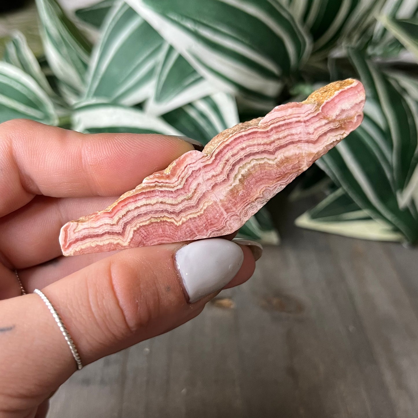 small rhodochrosite slab