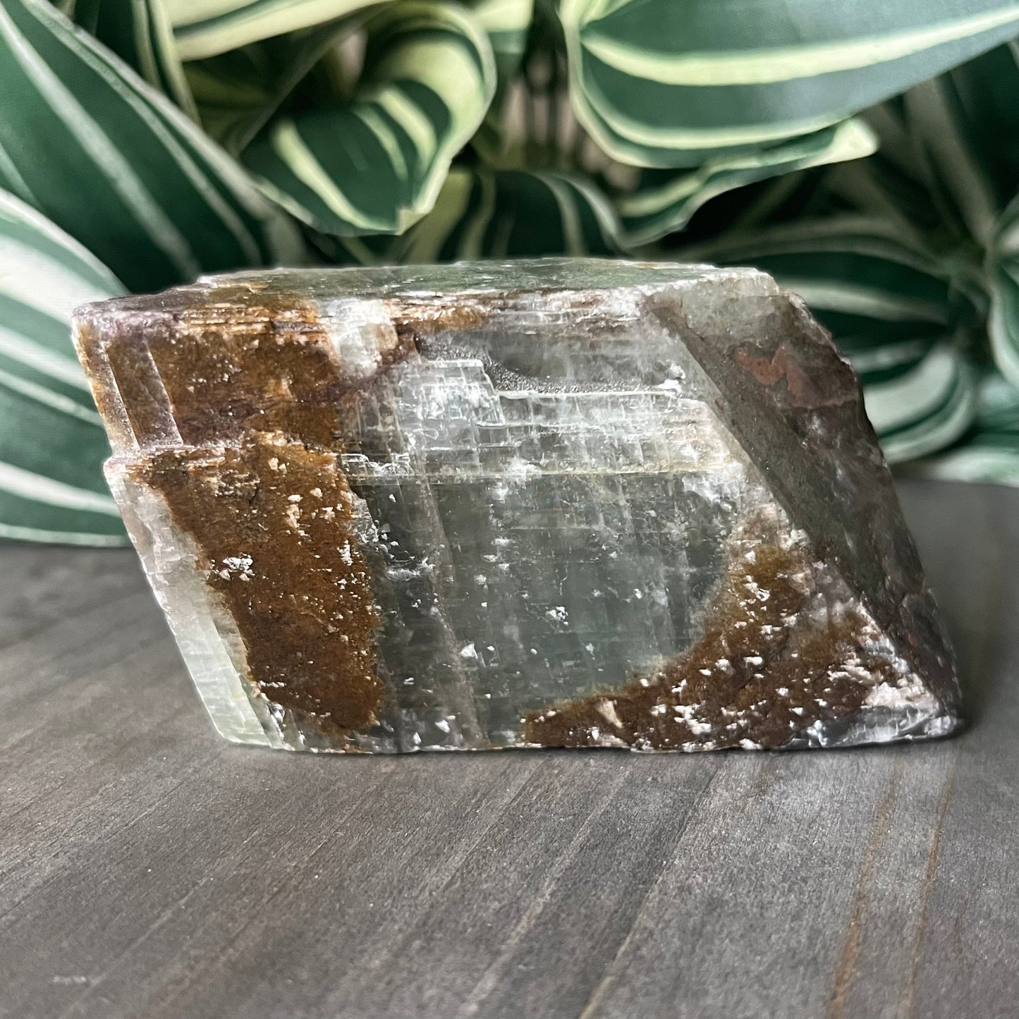 raw green calcite