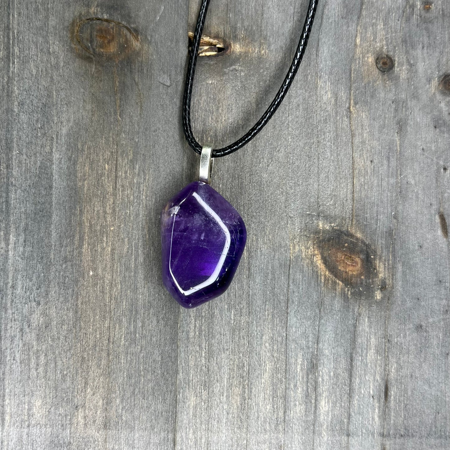 crystal tumble necklace