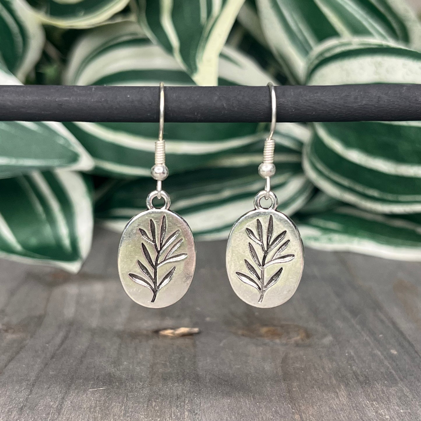 silver leaf signet dangles