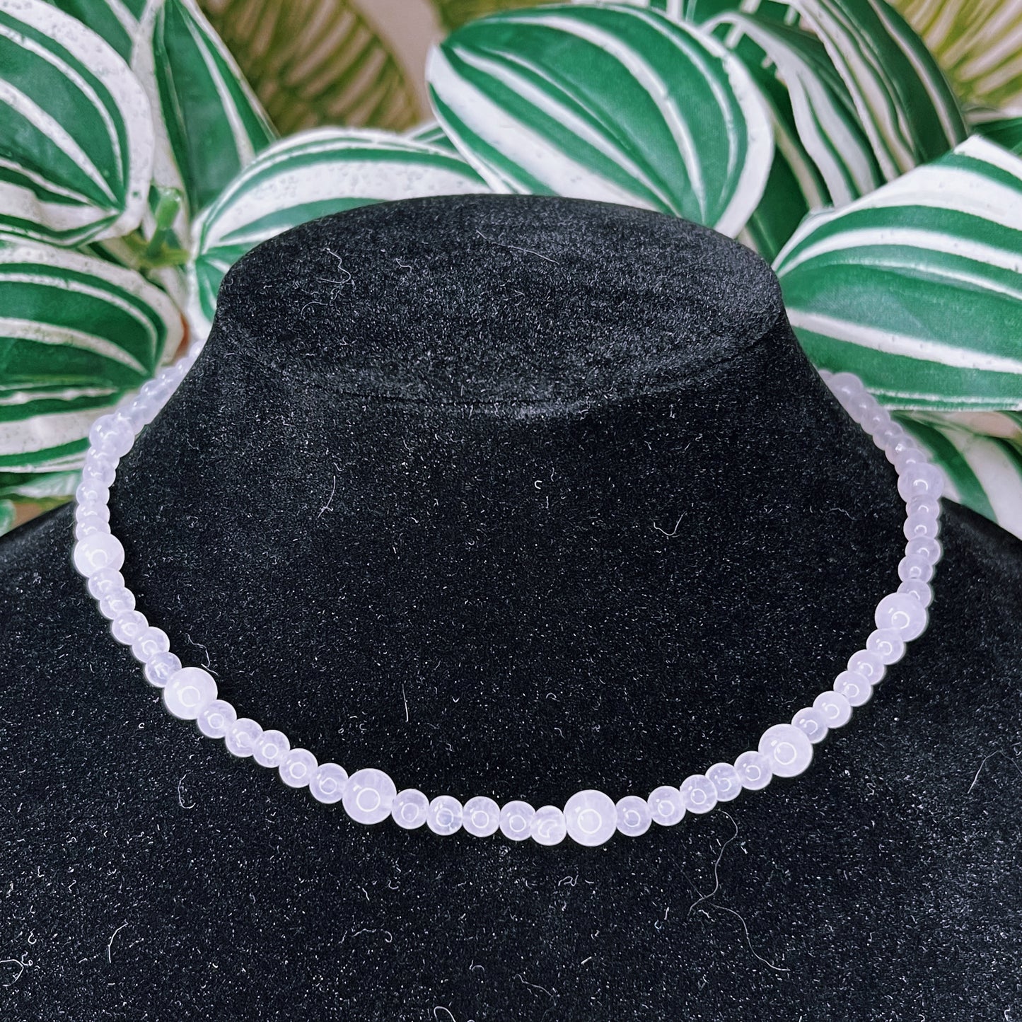 beaded crystal choker